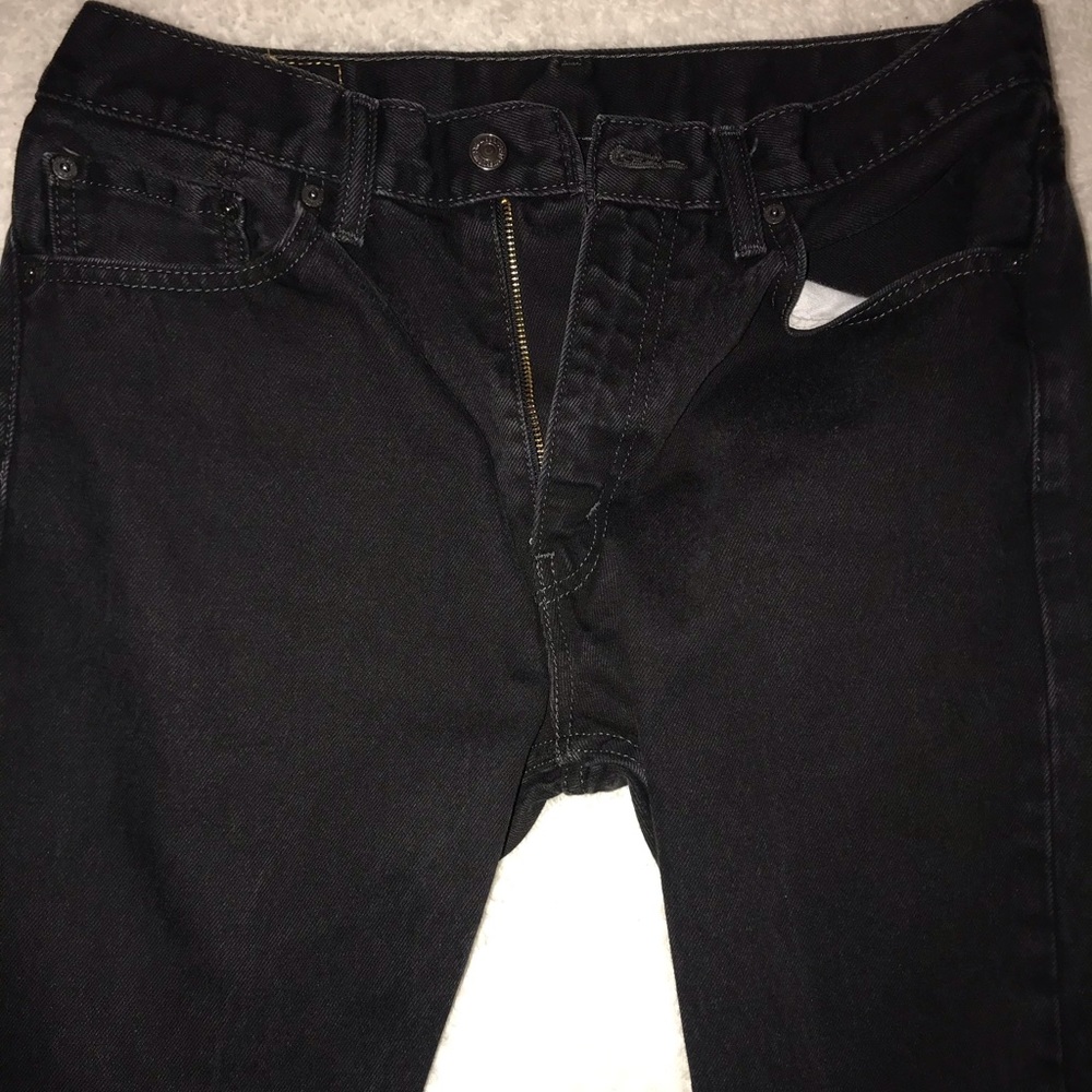 Vintage straight black Levi jeans